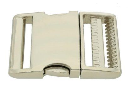 heavy aluminium side release buckle nickel plated 4454 l