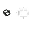 roller buckle black 2688 l